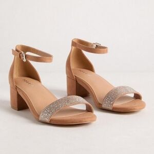 NWT Torrid Embellished Strap Block Heel (WW) 8